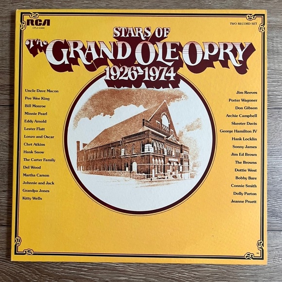 Vintage Stars of the Grand Ole Opry LP 1926-1974 RCA CPL2-0466 Vinyl Record - Picture 1 of 6